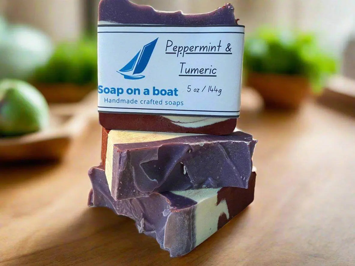 Peppermint & Turmeric Soap - Soaponaboat