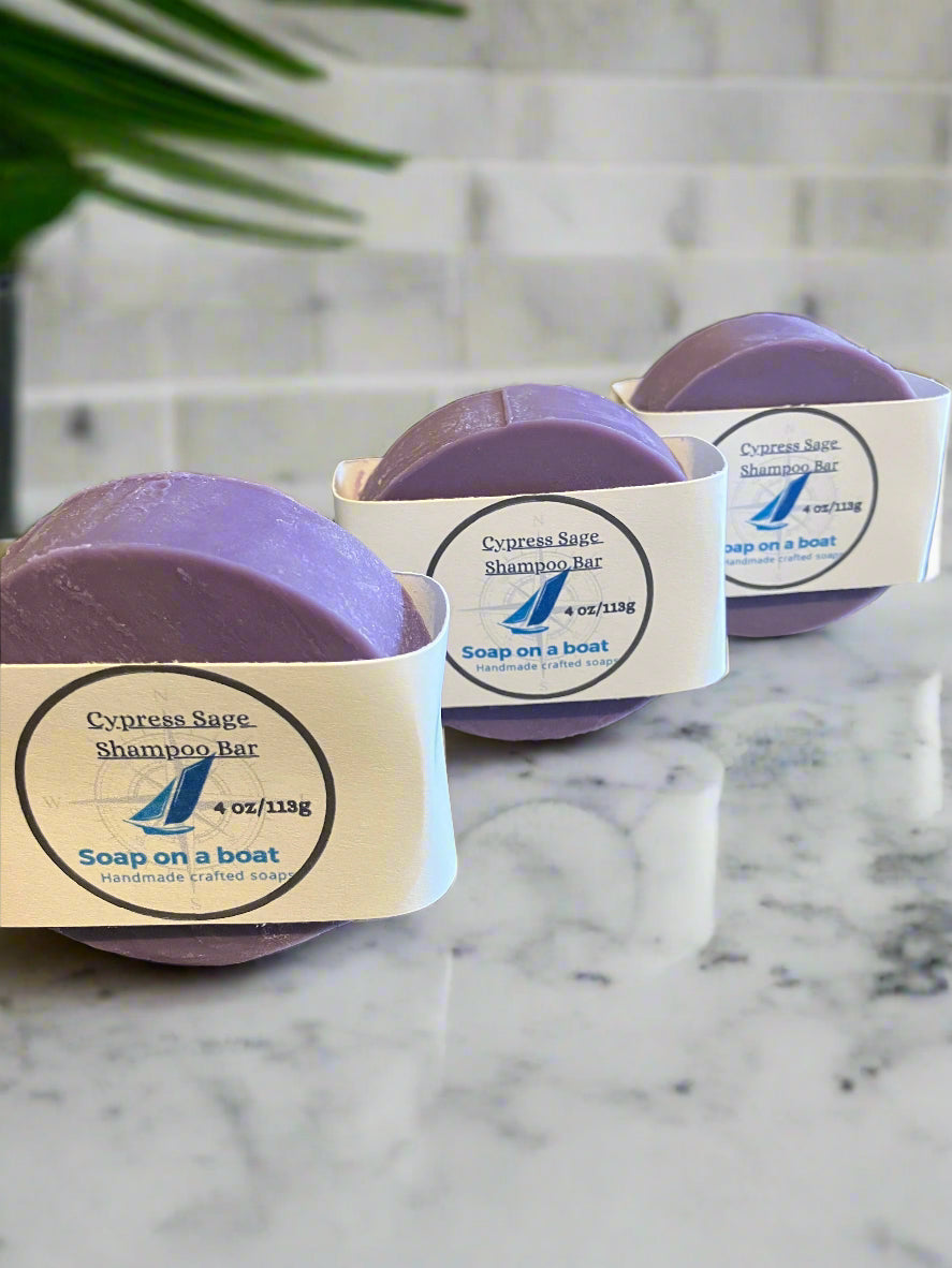 Cypress Sage -Shampoo Bar Soaponaboat